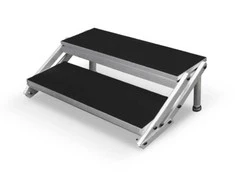 Reguliuojami aliuminiai laiptai pakylai 40-60 cm (2 pakopų)