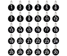 Rehalt Systems Pakabukai raktams su numeriais (nuo 1 iki 50)