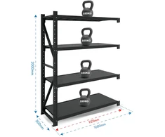Stelažas 2000x1000x500 keturių lentynų Rehalt Systems prijungiama dalis