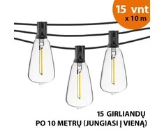 Tonro Lauko girlianda (LED lemputės) 150 m Retro