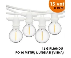 Tonro Lauko girlianda (LED lemputės) 150 m Perl balta