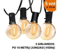 Tonro Lauko girlianda (LED lemputės) 50 m Elegance