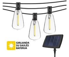 Tonro Lauko girlianda su saulės baterija (LED) Retro