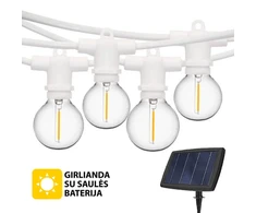 Tonro Lauko girlianda su saulės baterija (LED) Perl Balta