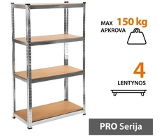 Tonro Sandėliavimo lentynos stelažai 150x75x40 PRO