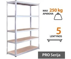 Tonro Sandėliavimo lentynos stelažai 180x120x45 PRO