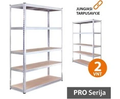 Tonro Sandėliavimo lentynos stelažai 180x120x45 PRO (2 vnt)