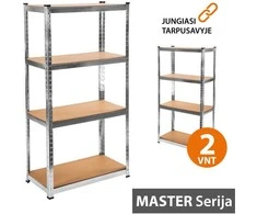 Tonro Sandėliavimo lentynos stelažai 180x120x60 MASTER (2 vnt)