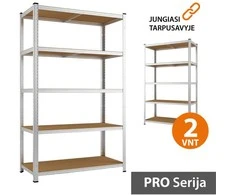 Tonro Sandėliavimo lentynos stelažai 180x90x40 PRO (2 vnt)