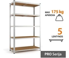 Tonro Sandėliavimo lentynos stelažai 180x90x40 PRO
