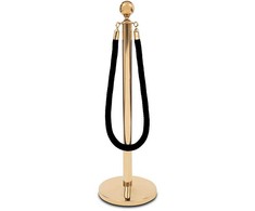 Virvinis atitvaras auksinės spalvos su 150 cm juoda virve Royal