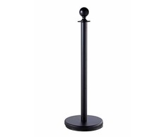Virvinis atitvaras juodos spalvos su 150 cm raudona virve ROYAL