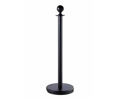 Virvinis atitvaras juodos spalvos su 150 cm juoda virve ROYAL