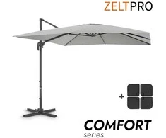 Zeltpro Lauko skėtis su padu Comfort Light Pilkas