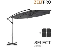 Zeltpro Lauko skėtis su padu Select Antracito