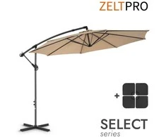 Zeltpro Lauko skėtis su padu Select Taupe