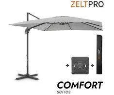 Zeltpro Lauko skėtis su Solid padu ir užvalkalu Comfort Light Pilkas