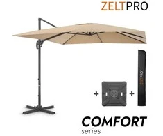 Zeltpro Lauko skėtis su Solid padu ir užvalkalu Comfort Taupe