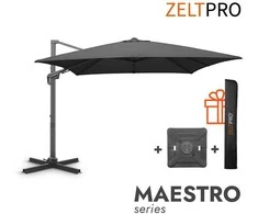 Zeltpro Lauko skėtis su Solid padu (užvalkalas dovanų) Maestro Antracito