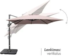 Zeltpro Lauko skėtis (užvalkalas dovanų) Lounge Taupe
