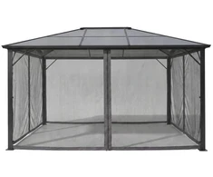 Zeltpro Tinklelis nuo uodų (4 sienos) skirtas Lauko Pavėsinei Zelptro Deluxe 300x400 Pilka