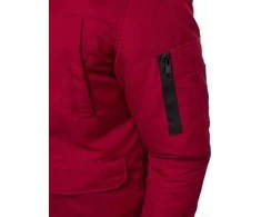 Bomber stiliaus žieminė bordo vyriška striukė Lemor