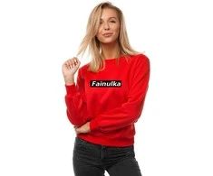 Moteriškas raudonas džemperis Fainulka