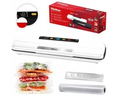 Baltas vakuuminis pakavimo aparatas, 110 W