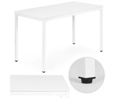 Baltas virtuvės / valgomojo stalas 120 x 60 cm