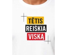 Balti marškinėliai Tėtis reiškia viską