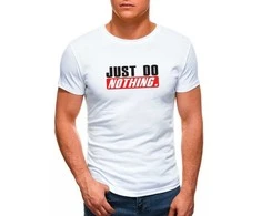 Balti vyriški marškinėliai Just do nothing