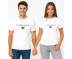 Baltų marškinėlių komplektas Lithuania (juodas)
