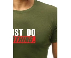 Chaki vyriški marškinėliai Just do nothing
