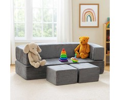 Ecotoys Didelė modulinė pilka sofa
