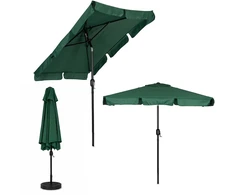 Didelis žalias stačiakampis sodo skėtis 200 x 130 cm Multigarden