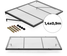 Įėjimo durų stogelis 140x90 cm su UV apsauga MultiGarden