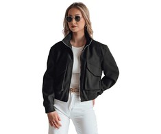 Juoda moteriška oversize bomber striukė Milina