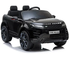 Juodas akumuliatorinis automobilis Range Rover Evoque