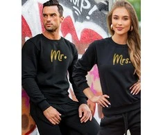 Juodas megztinis Mr&amp;Mrs GOLD