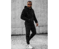 Juodas vyriškas sportinis komplektas Slit