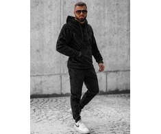 Juodas vyriškas sportinis komplektas Slit
