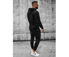 Juodas vyriškas veliūrinis komplektas Style