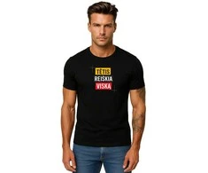 Juodi marškinėliai Tėtis reiškia viską