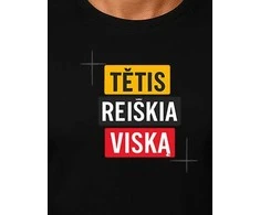 Juodi marškinėliai Tėtis reiškia viską