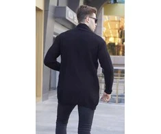 Juodos spalvos vyriškas megztinis Roget