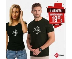 Juodų marškinėlių komplektas Stilistika