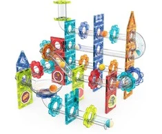 Magnetiniai 3D konstruktoriaus blokeliai „Marble Run“, 113 dalių