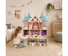 Medinis Bella lėlių namelis ECOTOYS