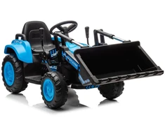Mėlynas elektrinis traktorius BW-X002A su kaušu