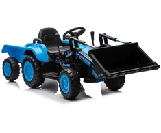 Mėlynas elektrinis traktorius BW-X002A su kaušu